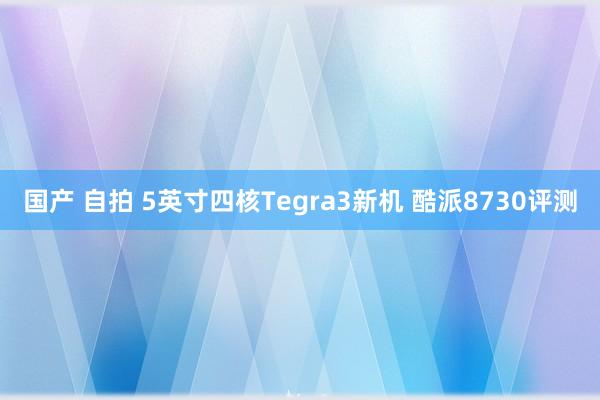 国产 自拍 5英寸四核Tegra3新机 酷派8730评测