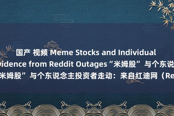 国产 视频 Meme Stocks and Individual Investor Trading: Evidence from Reddit Outages“米姆股” 与个东说念主投资者走动：来自红迪网（Reddit）宕机的根据