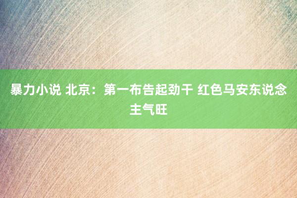 暴力小说 北京：第一布告起劲干 红色马安东说念主气旺